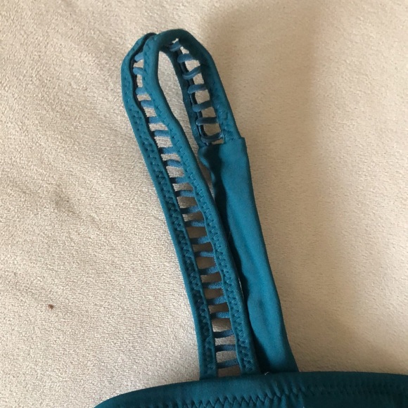 Shade & Shore | Deep teal bikini top swimwear - Picture 5 of 11